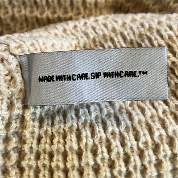 Makers Mark Unisex‎ Beanie One Size Navajo White Winter Hat Double Layered Knit - Picture 3 of 3